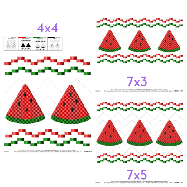 Watermelon Faux Smock {Three Sizes} - Image 2