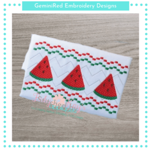 Watermelon Faux Smock {Three Sizes}
