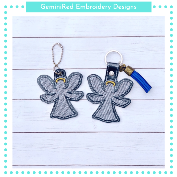 Welcome Angel Key Fob {Eyelet & Snap}