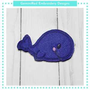 Whale Play Animal Feltie {4x4}