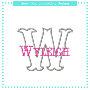 Wild West Appliqué Alpha {Three Sizes}
