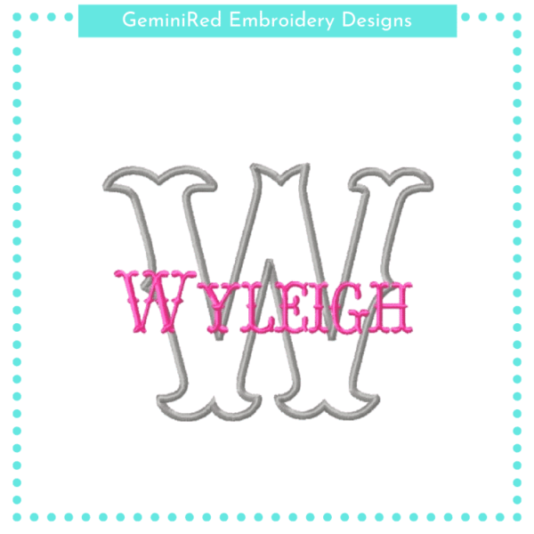 Wild West Appliqué Alpha {Three Sizes}