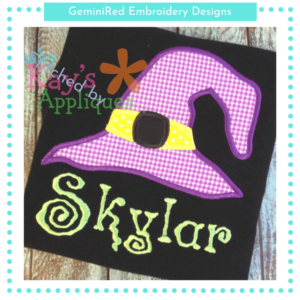 Witch Hat Appliqué {Four Sizes}