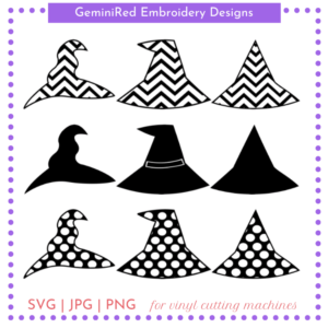 CUT FILE - Witch Hat Set