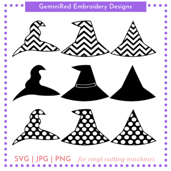 CUT FILE - Witch Hat Set