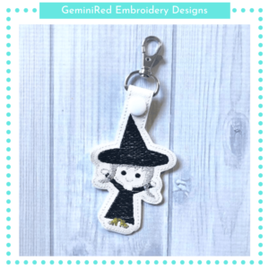 Witch Key Fob {Eyelet & Snap}