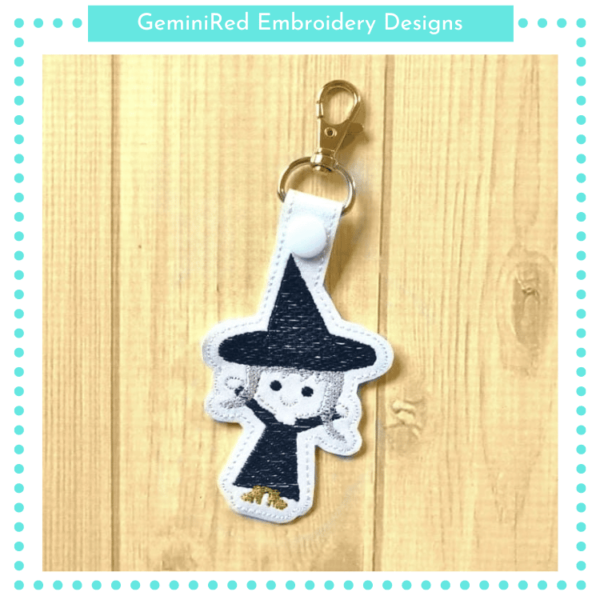 Witch Key Fob {Eyelet & Snap} - Image 2
