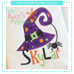 Witches Hat with Spider {Four Sizes}