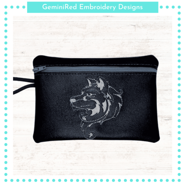 Wolf Zipper Bag {Four Sizes} - Image 2