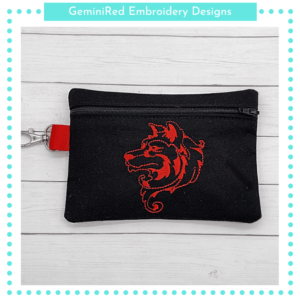 Wolf Zipper Bag {Four Sizes}