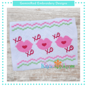 XOXO Kiss Faux Smock {Three Sizes}