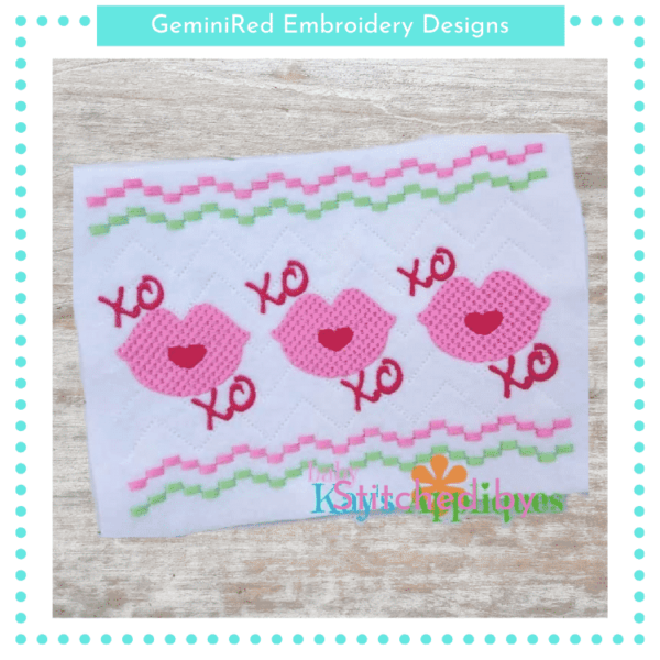 XOXO Kiss Faux Smock {Three Sizes}