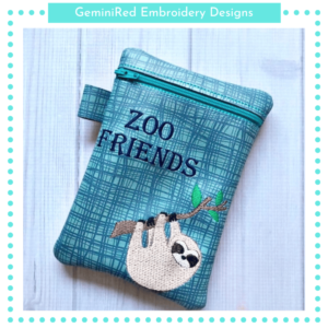 Zoo Friends Zipper Bag {Four Sizes}