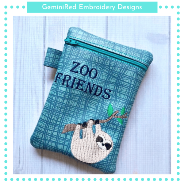Zoo Friends Zipper Bag {Four Sizes}