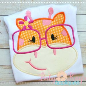 Giraffe Girl with Glasses {Four Sizes}
