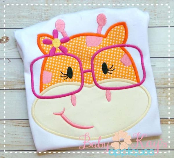 Giraffe Girl with Glasses {Four Sizes}