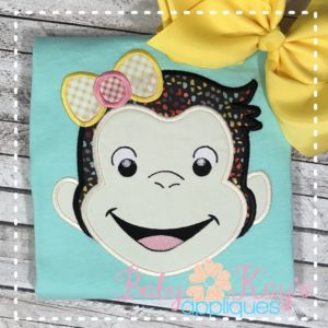 Sweet Monkey Girl Face {Four Sizes}