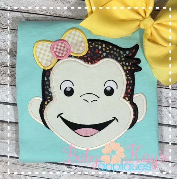 Sweet Monkey Girl Face {Four Sizes}