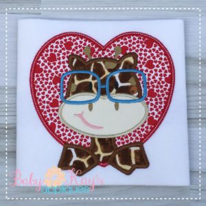 Giraffe in Heart Frame {Four Sizes}