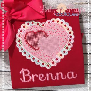 Valentine Lace Heart {Four Sizes}