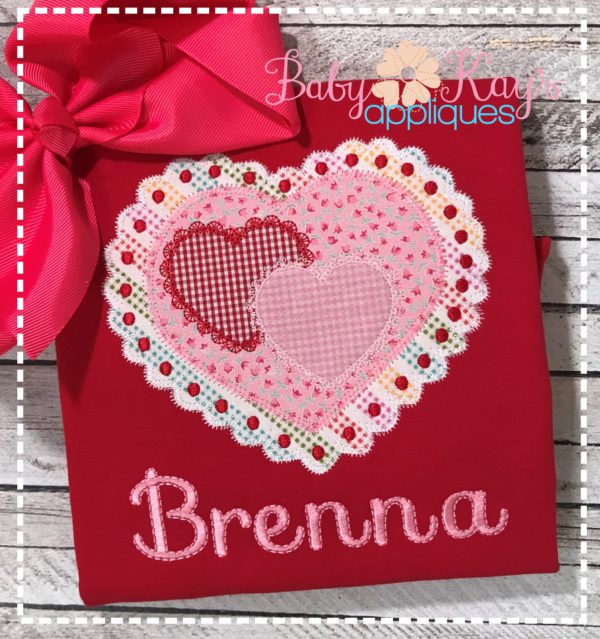 Valentine Lace Heart {Four Sizes}