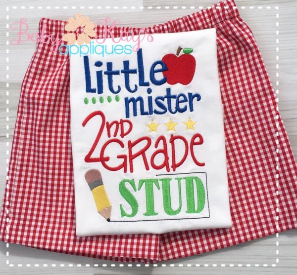 Little Mister 2nd Grade Stud {Three Sizes}