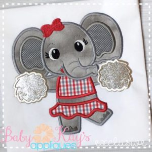 Little Elephant Cheerleader {Four Sizes}