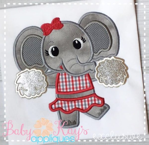 Little Elephant Cheerleader {Four Sizes}