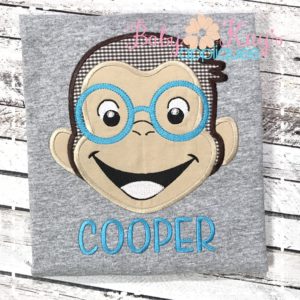 Sweet Monkey Boy with Glasses {Four Sizes}