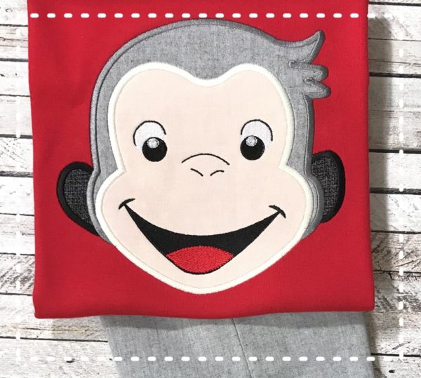 Sweet Monkey Boy Face {Four Sizes}