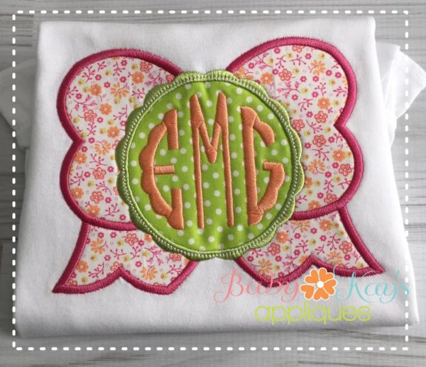 Monogram Bow {Four Sizes}