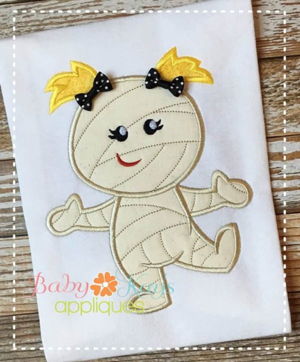Mummy Girl with Pigtails {Four Sizes}