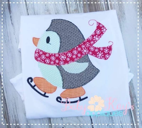 Skating Penguin Patchwork {Four Sizes}