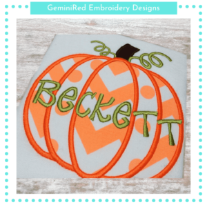 Pumpkin Appliqué {Four Sizes}
