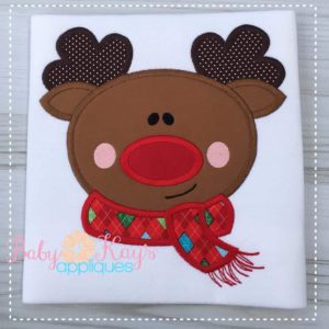 Reindeer Boy Face {Four Sizes}