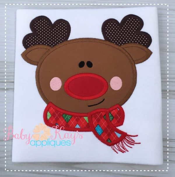 Reindeer Boy Face {Four Sizes}