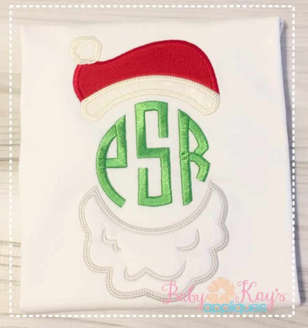 Santa Monogram Topper {Four Sizes}