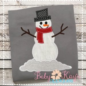 Snowman Appliqué {Four Sizes}