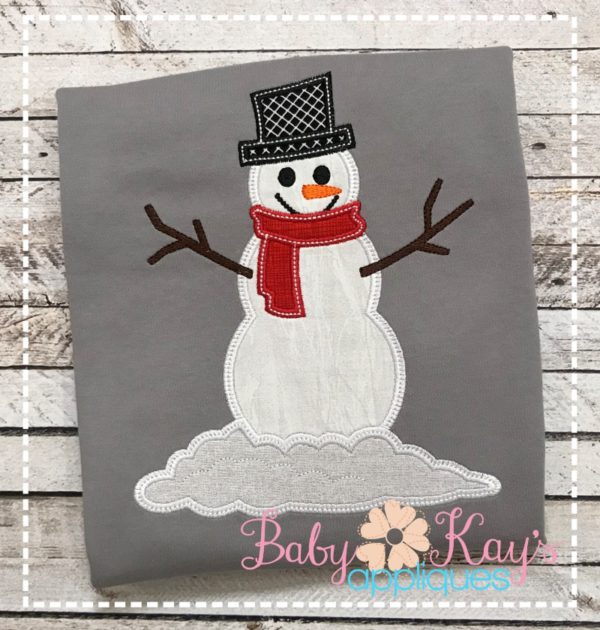 Snowman Appliqué {Four Sizes}