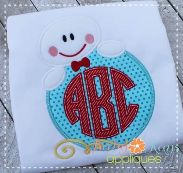 Snowman Monogram {Four Sizes}