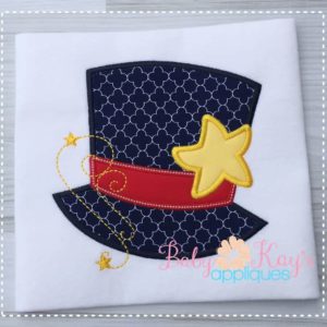 July 4th Hat with Star {Four Sizes}