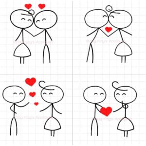 Stick Couple Love Set{Four Sizes}