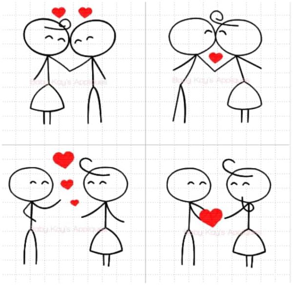 Stick Couple Love Set{Four Sizes}