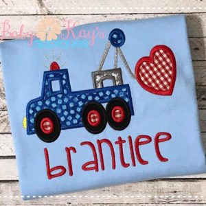 Valentine Tow Truck {Four Sizes}
