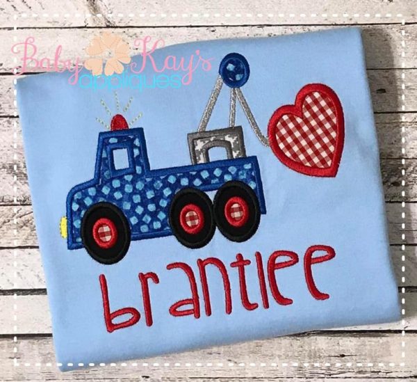 Valentine Tow Truck {Four Sizes}