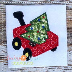 Wagon with Tree {Four Sizes}