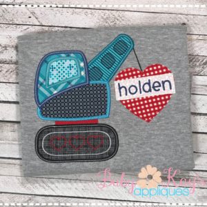 Valentine Excavator with Heart {Four Sizes}