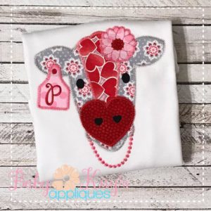 Valentine Girl Cow Patchwork {Four Sizes}