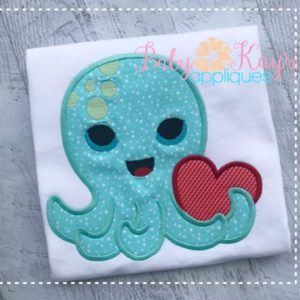 Valentine Octopus {Four Sizes}