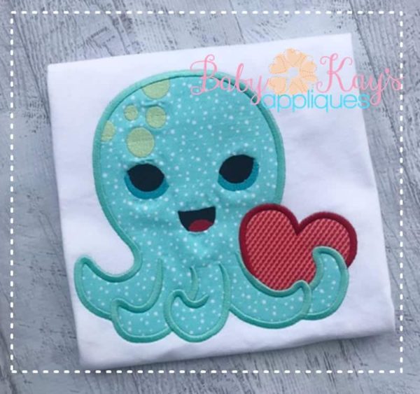 Valentine Octopus {Four Sizes}